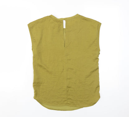 Womens UK Size 6 H&M Green Basic Blouse