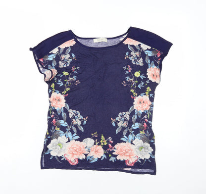 Womens UK Size S Oasis Blue Tunic T-Shirt