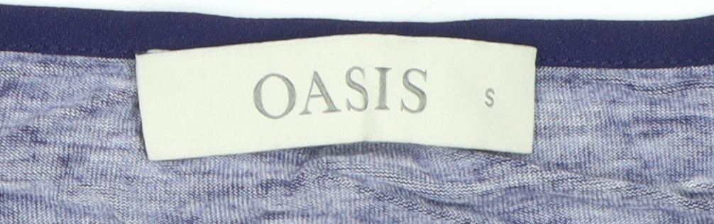 Womens UK Size S Oasis Blue Tunic T-Shirt
