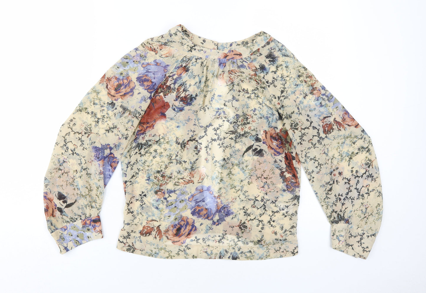 Womens UK Size 8 Topshop Multicoloured Basic Blouse