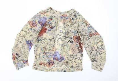 Womens UK Size 8 Topshop Multicoloured Basic Blouse