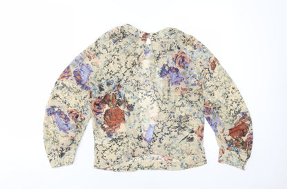 Womens UK Size 8 Topshop Multicoloured Basic Blouse