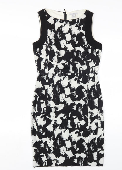 H&M Women's Sheath Dress, Black & White, Size 10, Spring
