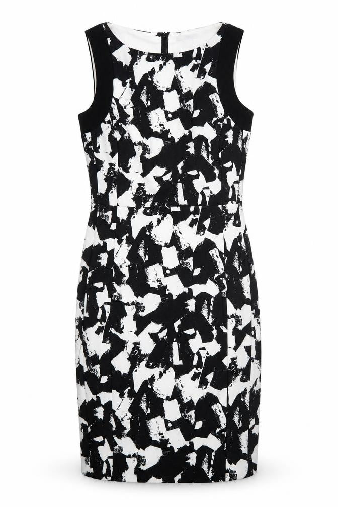 H&M Women's Sheath Dress, Black & White, Size 10, Spring