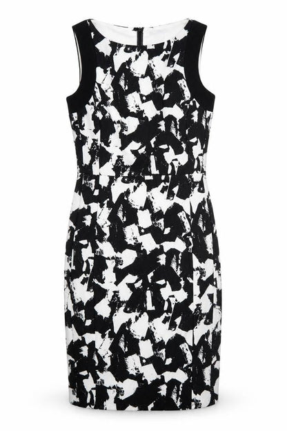 H&M Women's Sheath Dress, Black & White, Size 10, Spring