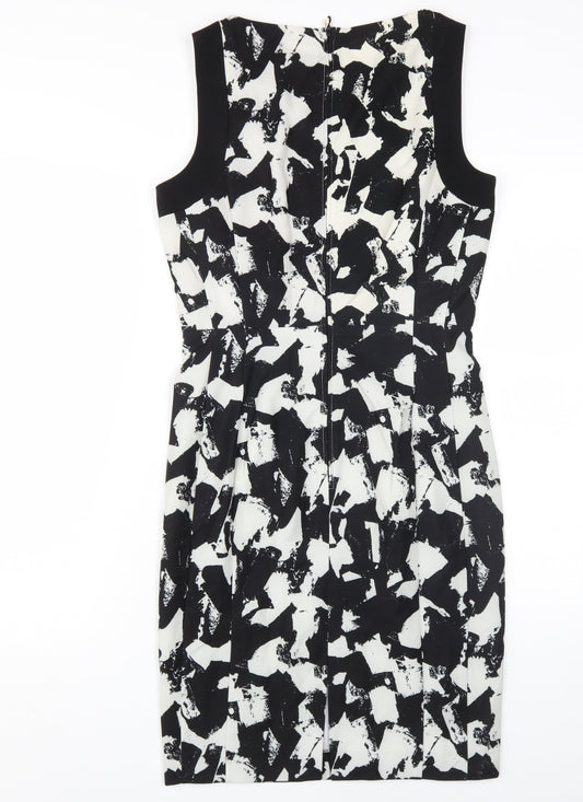 H&M Women's Sheath Dress, Black & White, Size 10, Spring