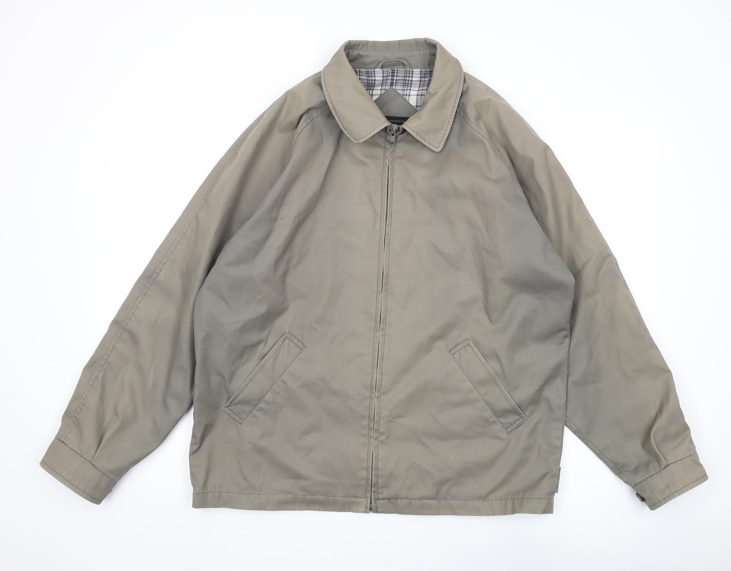 Mens UK Size M Greenwoods Beige Bomber Jacket