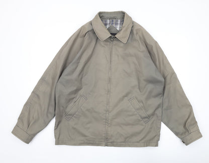 Mens UK Size M Greenwoods Beige Bomber Jacket