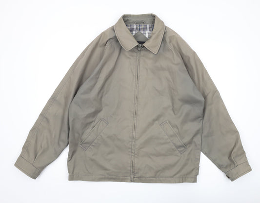 Mens UK Size M Greenwoods Beige Bomber Jacket