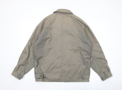 Mens UK Size M Greenwoods Beige Bomber Jacket
