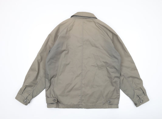 Mens UK Size M Greenwoods Beige Bomber Jacket