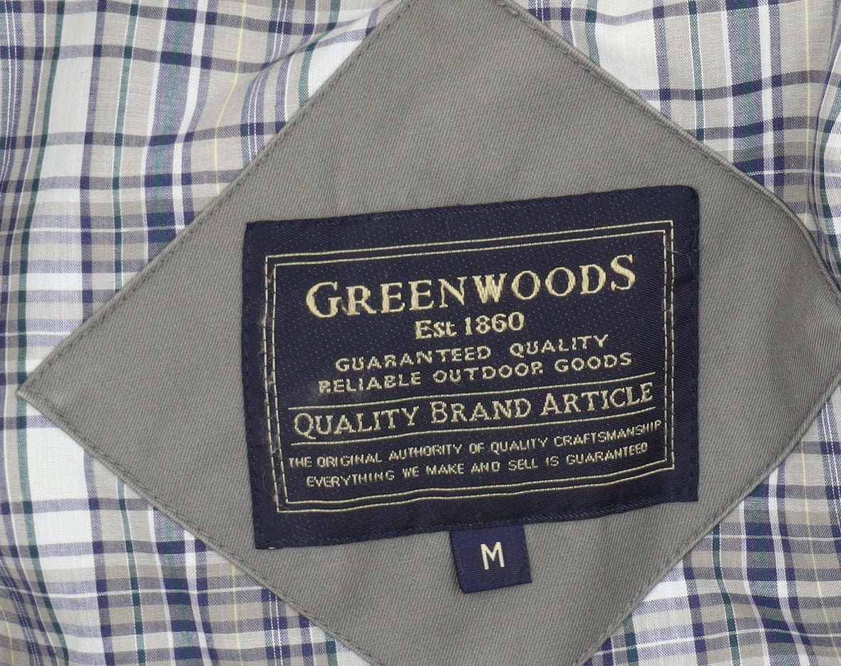 Mens UK Size M Greenwoods Beige Bomber Jacket