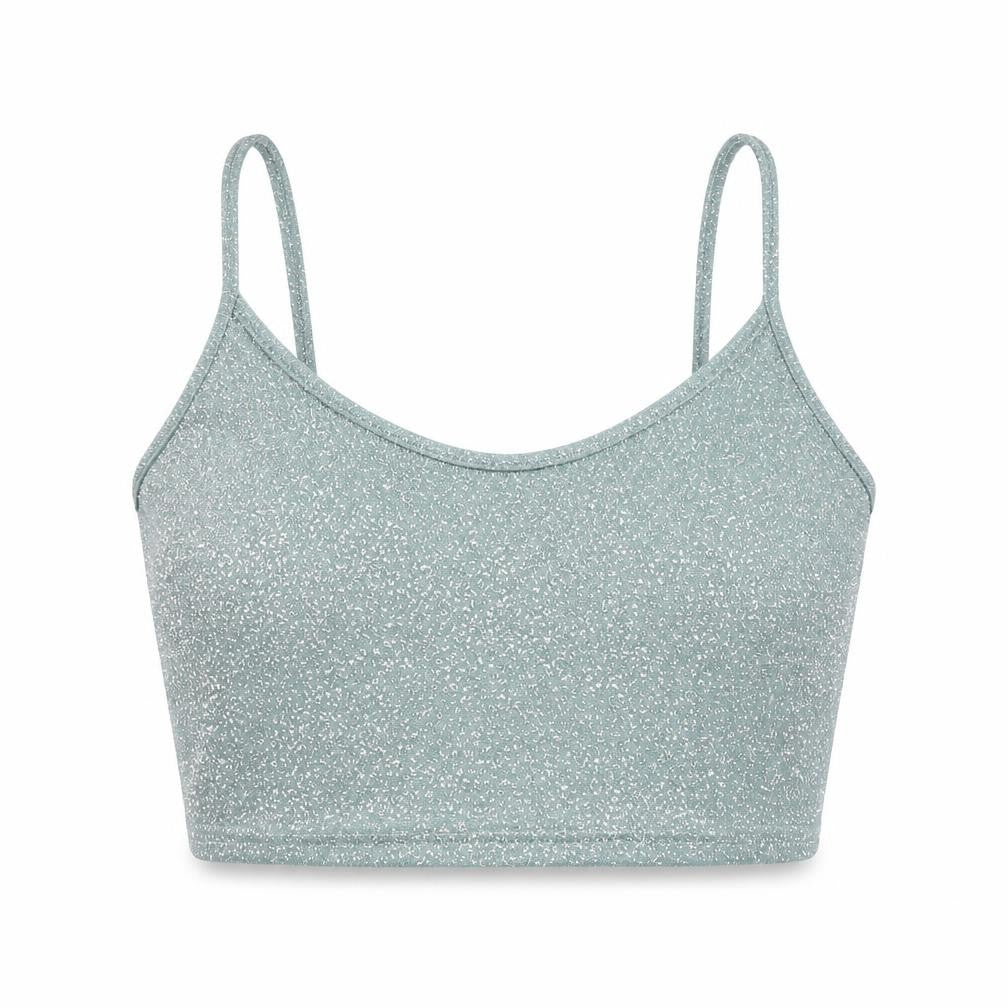 Womens UK Size L Urban Outfitters Green Cropped Camisole