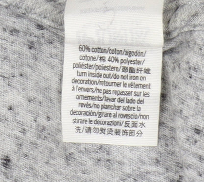 Pink Victoria's Secret Women's Grey V-Neck T-Shirt XS