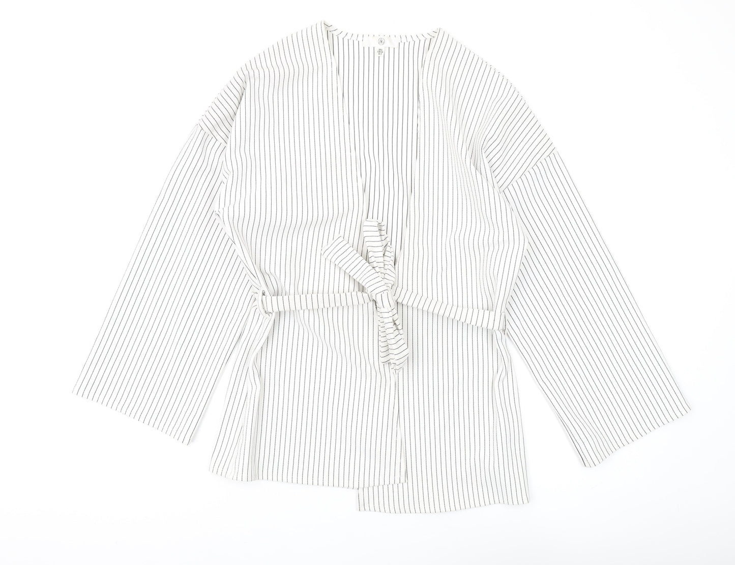 Womens UK Size 6 Missguided White Kimono Blouse