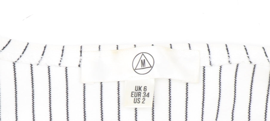 Womens UK Size 6 Missguided White Kimono Blouse