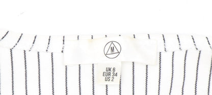 Womens UK Size 6 Missguided White Kimono Blouse