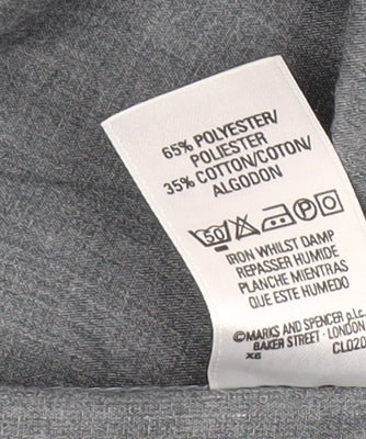 Marks and Spencer Men’s Grey Long Sleeve Shirt