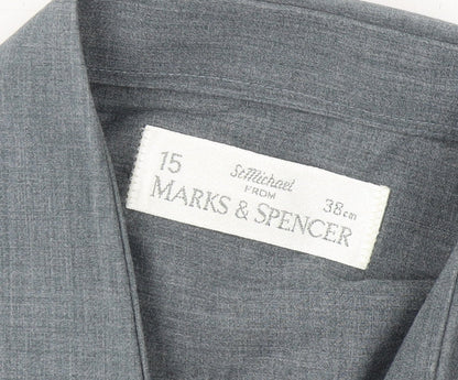 Marks and Spencer Men’s Grey Long Sleeve Shirt
