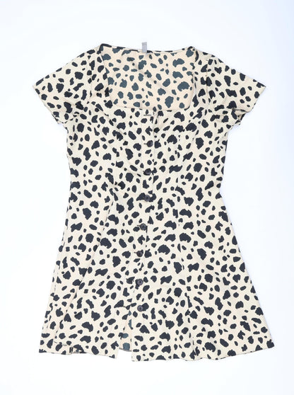 ASOS Women's Animal Print A-Line Dress, Size 14
