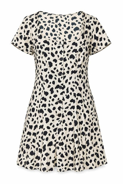 ASOS Women's Animal Print A-Line Dress, Size 14