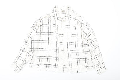 Womens UK Size 10 ASOS White  Button-Up