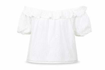 Womens UK Size 14 Lipsy White Off the Shoulder Blouse
