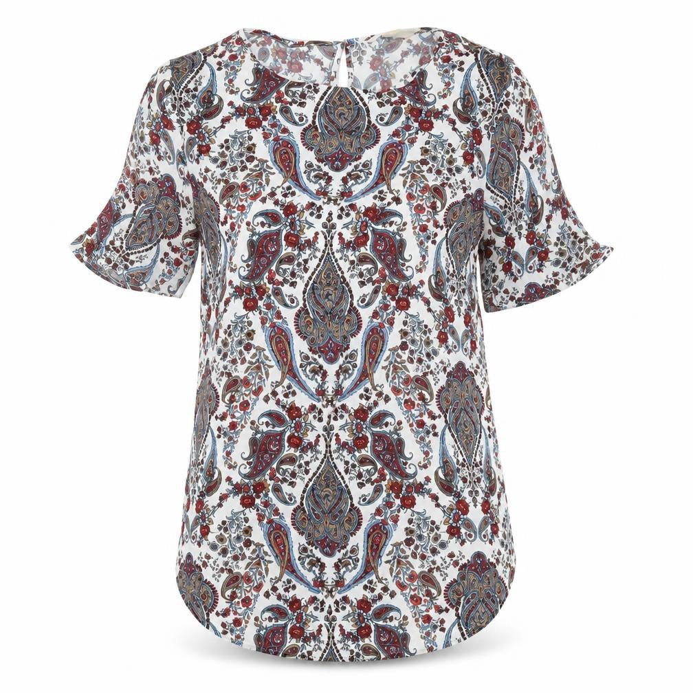 Womens UK Size 6 H&M Multicoloured Tunic Blouse