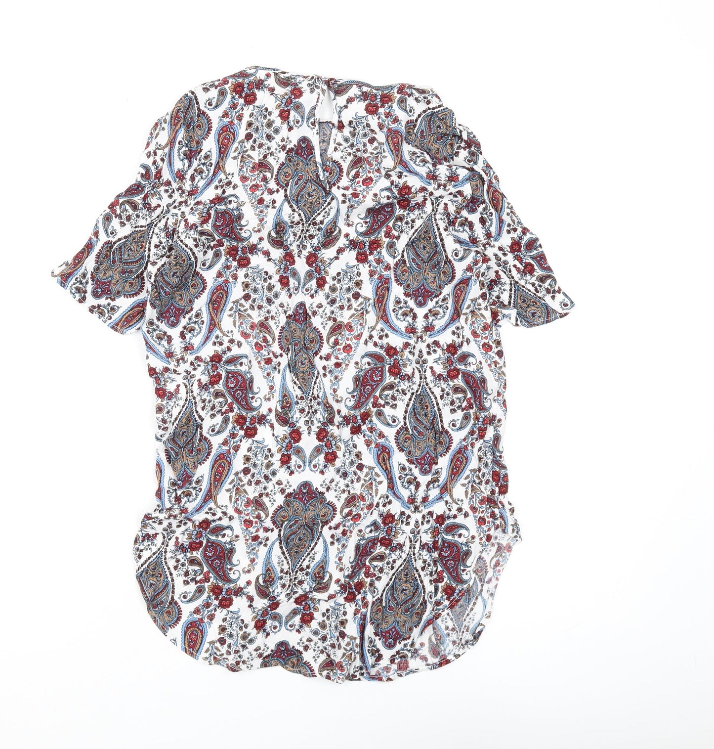 Womens UK Size 6 H&M Multicoloured Tunic Blouse
