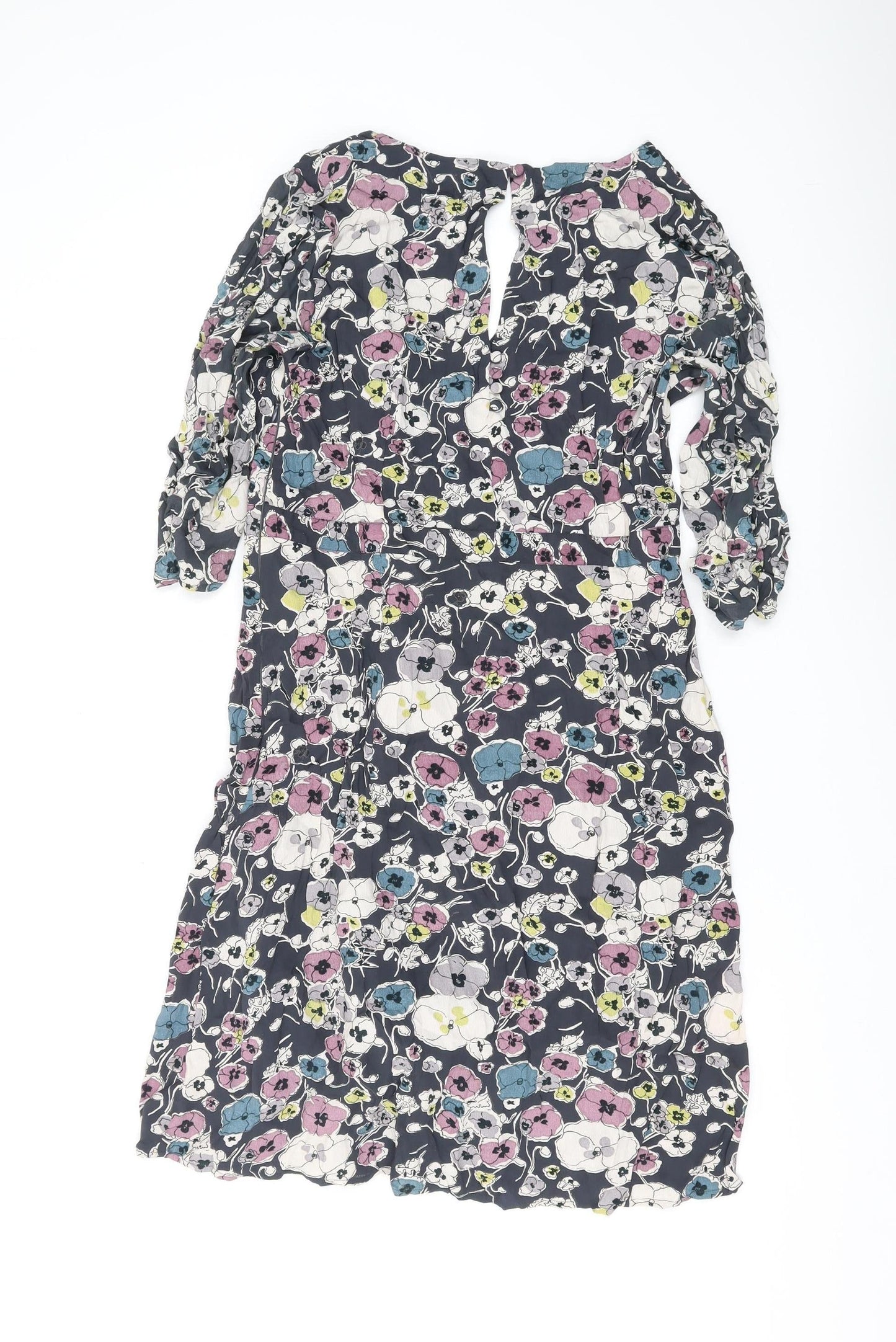 Great Plains Women's Multicoloured Floral Wrap Dress XL