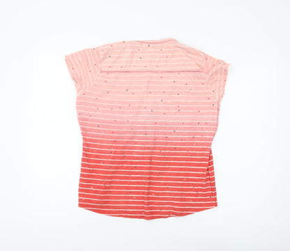 My Favourite Tee Pink Striped Cotton T-Shirt for Teens