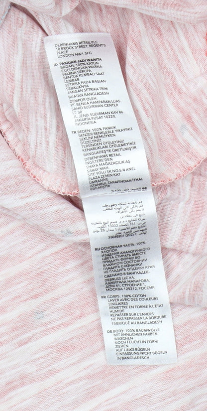 My Favourite Tee Pink Striped Cotton T-Shirt for Teens