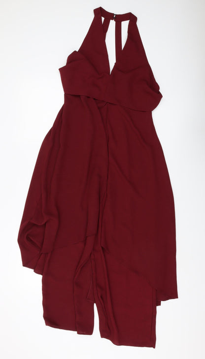 Womens UK Size 8 ASOS One-Piece Red Jumpsuit