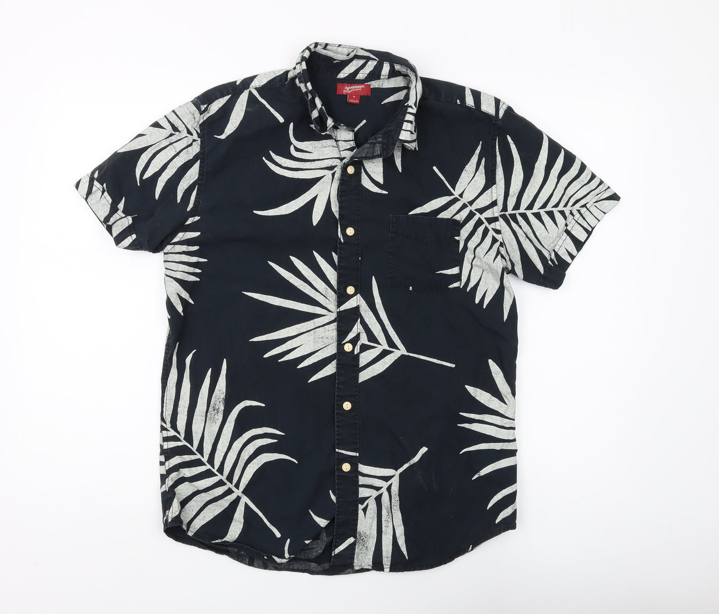 Arizona Jean Co Men's Black Tropical Shirt M
