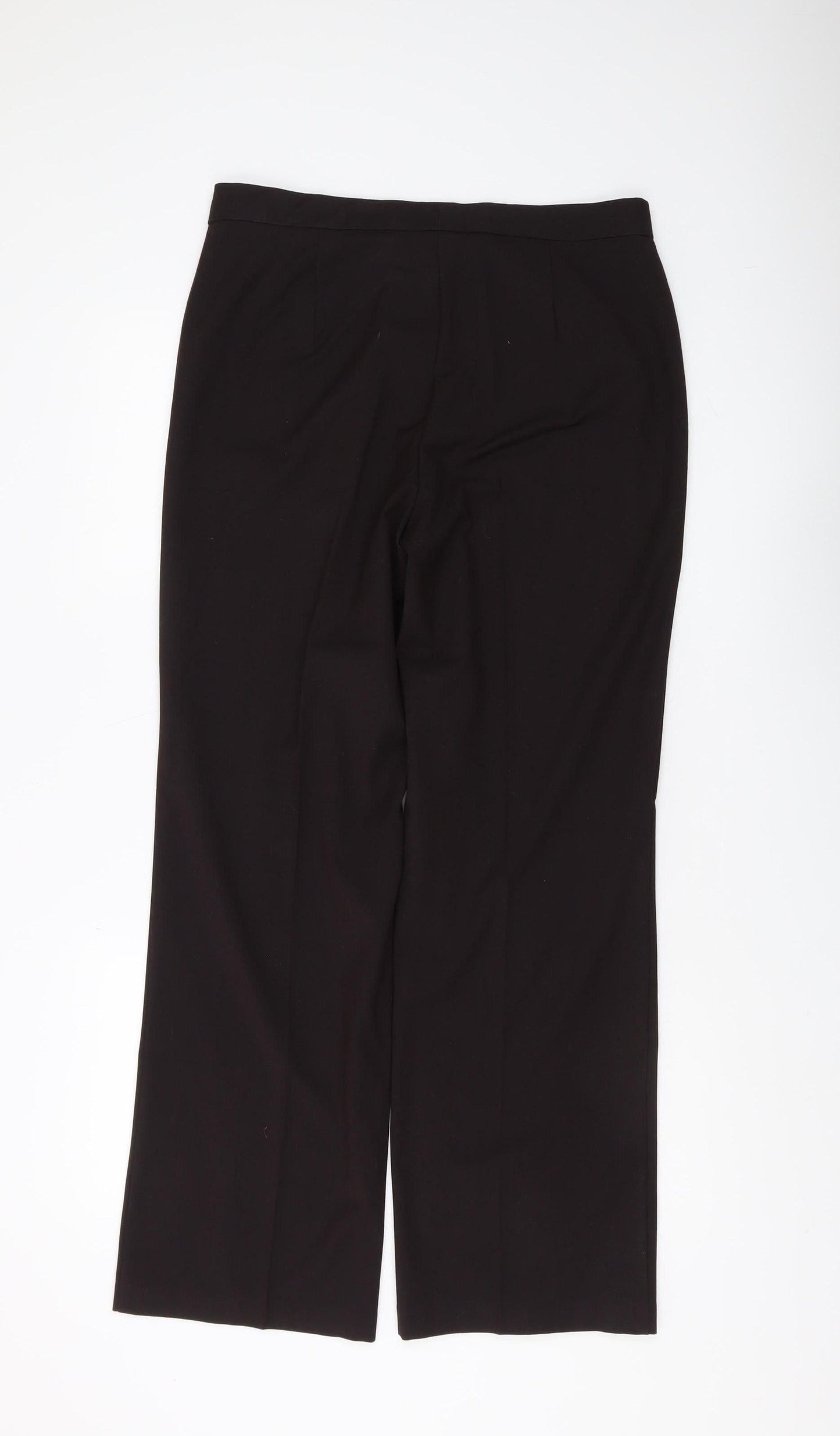 Womens UK Size 12 Marks and Spencer Regular Fit Dress Pants Black Trousers