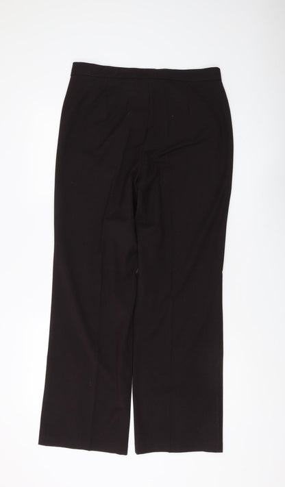 Womens UK Size 12 Marks and Spencer Regular Fit Dress Pants Black Trousers