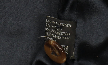 AWARD Men's Blue Coat, Size S, Button Closure