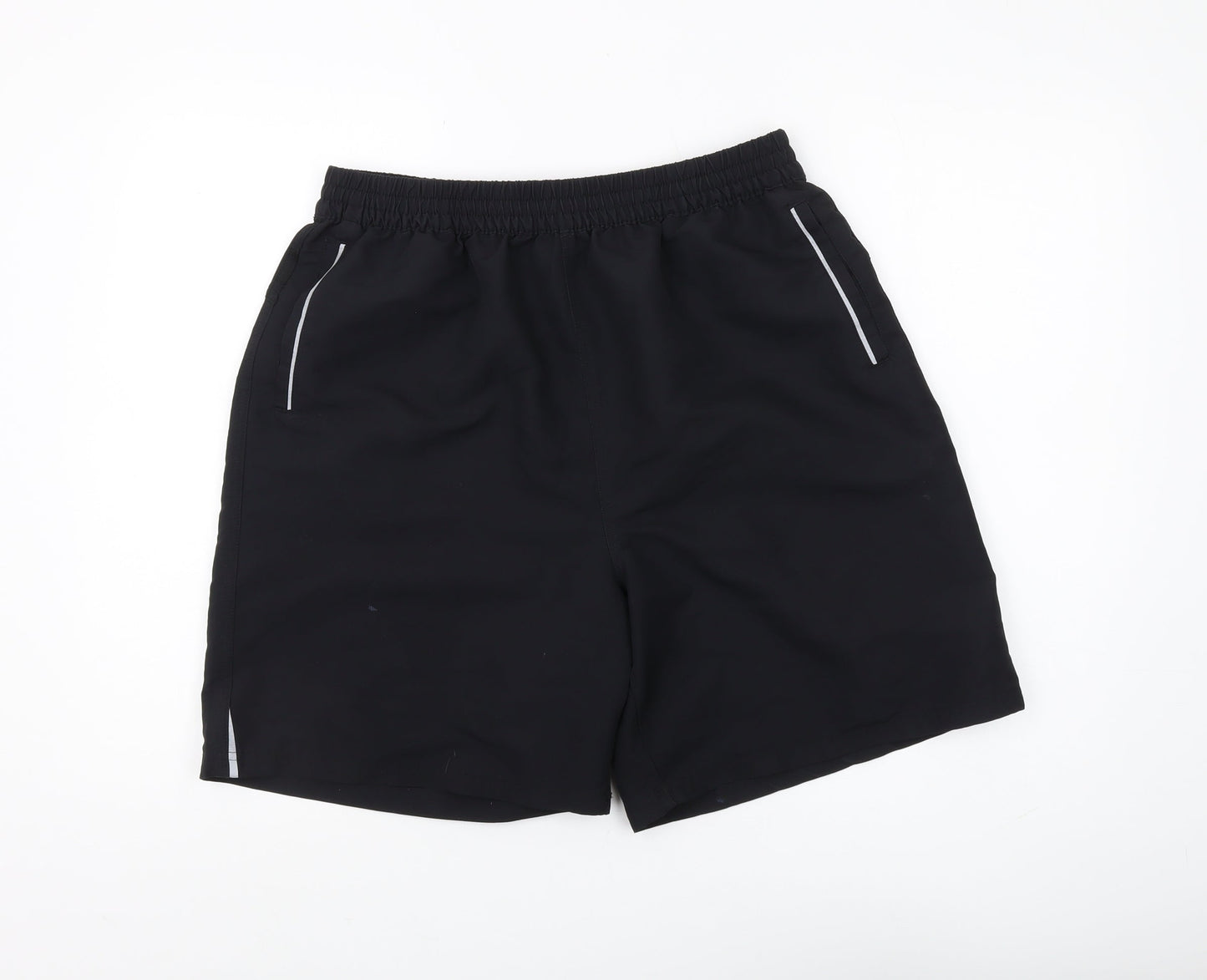 Aptus Men's Black Swim Shorts - Size M, Quick Dry
