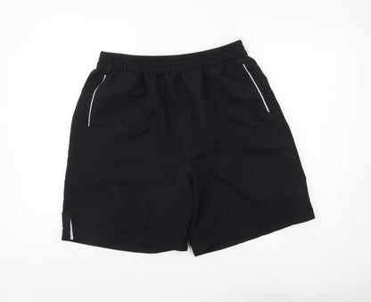 Aptus Men's Black Swim Shorts - Size M, Quick Dry