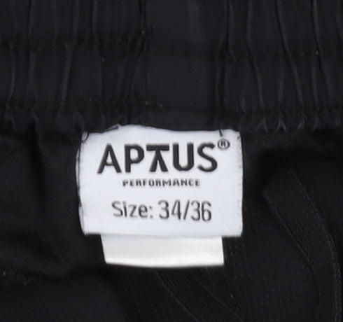 Aptus Men's Black Swim Shorts - Size M, Quick Dry