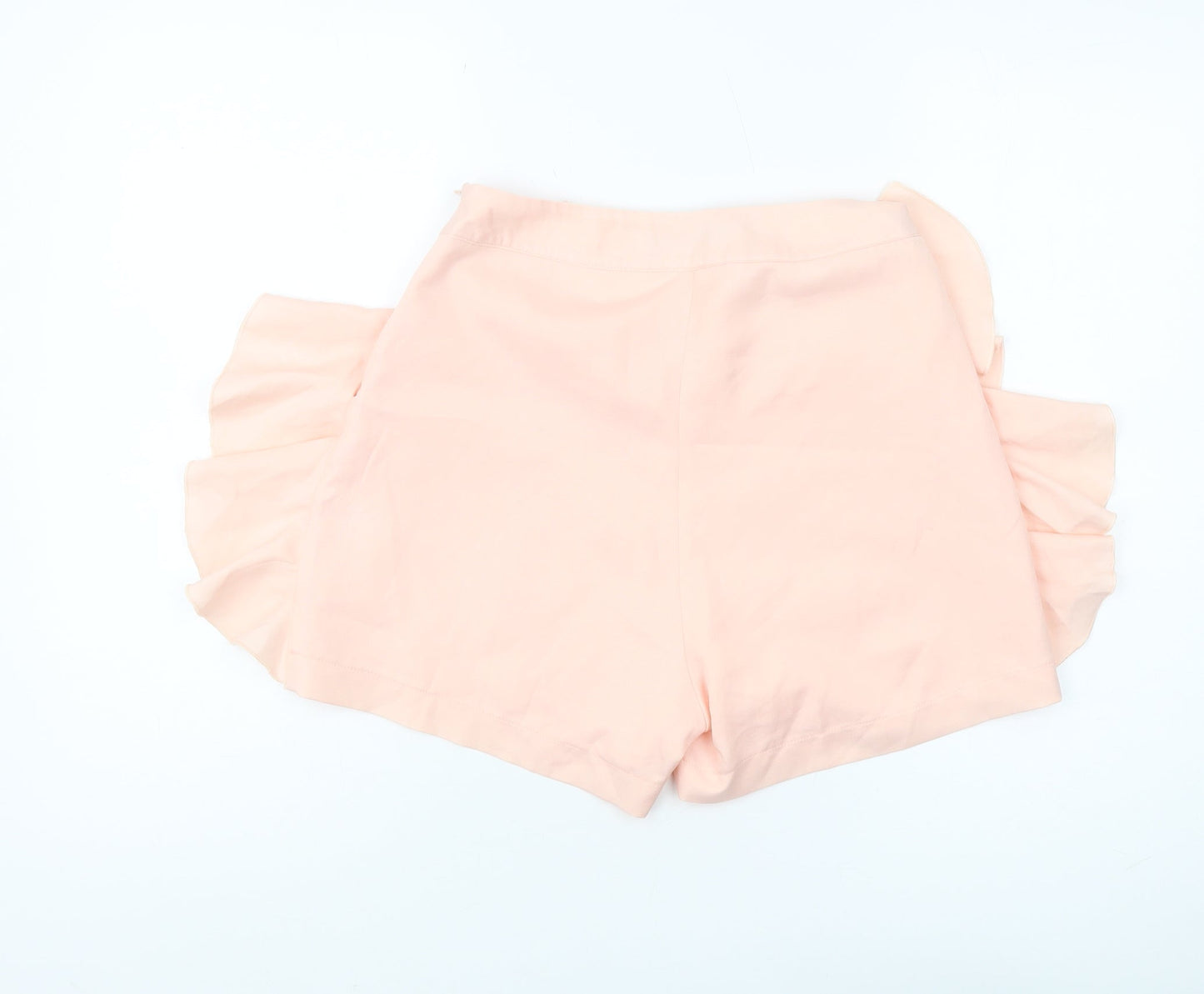 Fashion Union Womens Pink Culotte Shorts Size 8 Ruffle