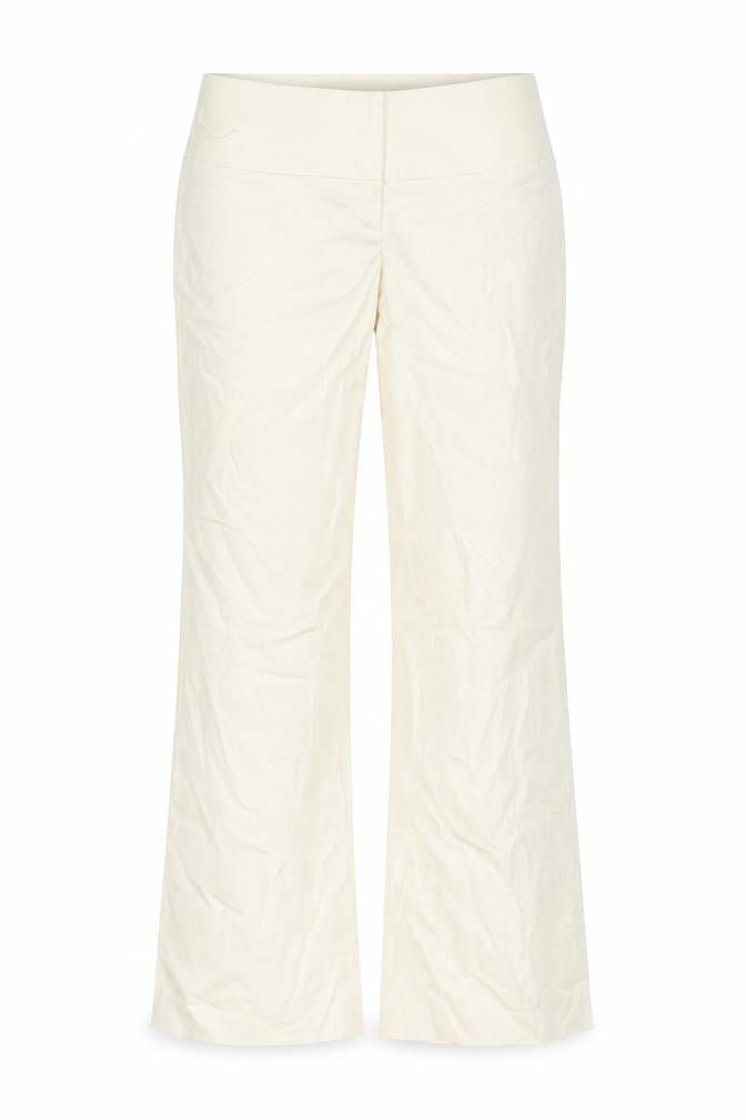Womens UK Size 10 Warehouse Regular Fit  Ivory Trousers