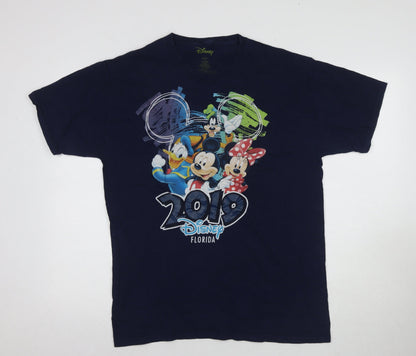 Mens UK Size L Disney Blue  T-Shirt