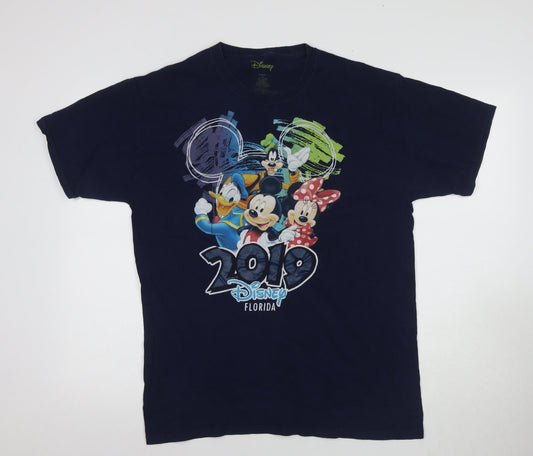 Mens UK Size L Disney Blue  T-Shirt
