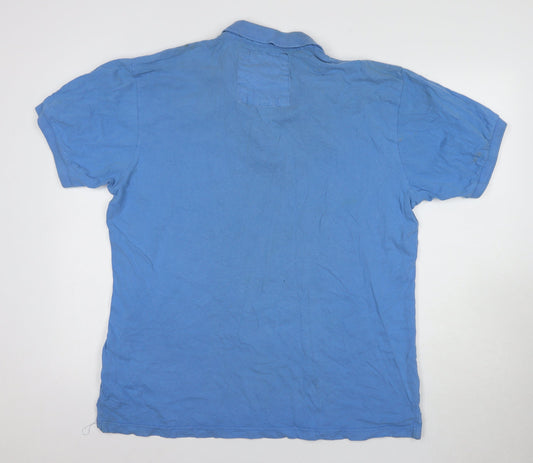 Apex & Woods Men's Blue 2XL California Polo Shirt