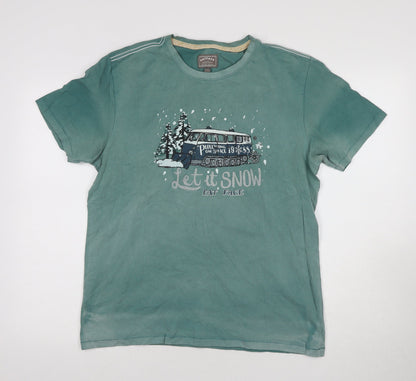 Mens UK Size M FatFace Green  T-Shirt
