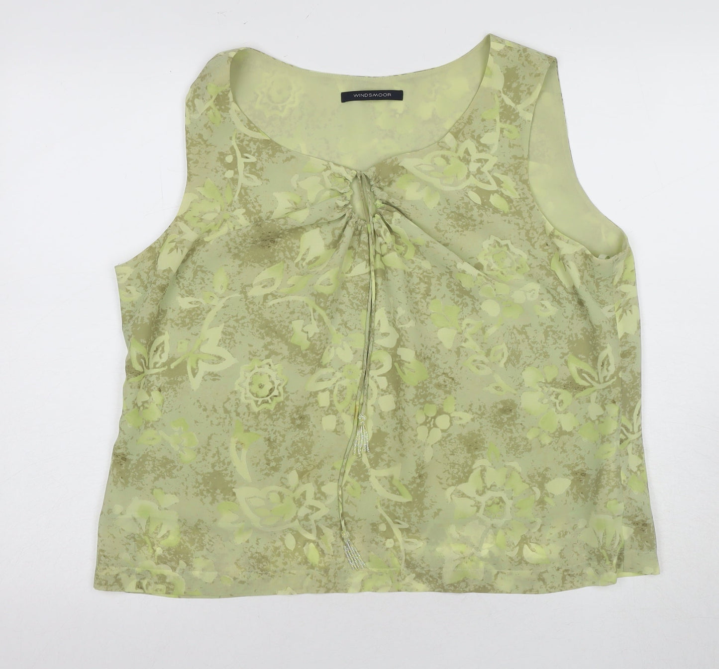Womens UK Size 16 Windsmoor Green Basic Blouse