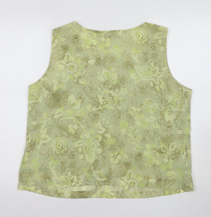 Womens UK Size 16 Windsmoor Green Basic Blouse