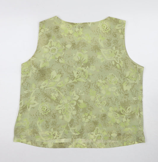 Womens UK Size 16 Windsmoor Green Basic Blouse