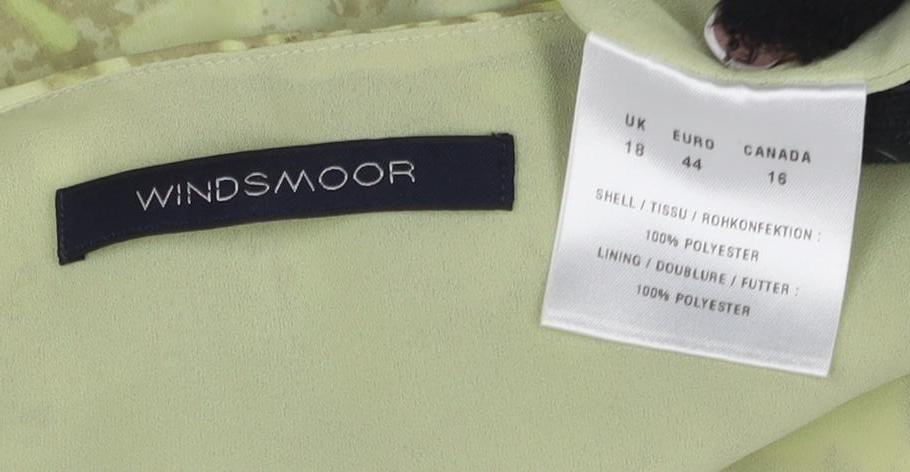 Womens UK Size 16 Windsmoor Green Basic Blouse